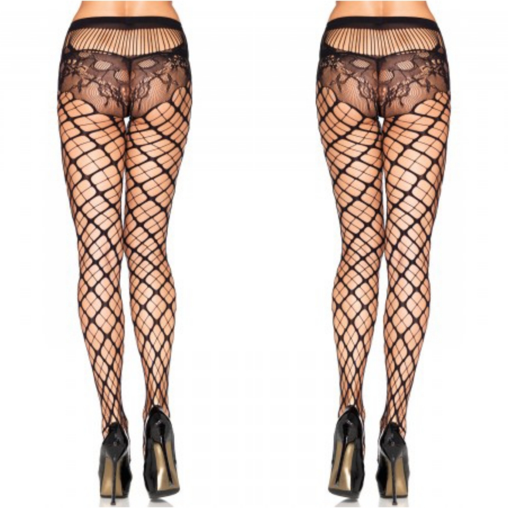 Festival Seamless Net Lace Panty Pantyhose